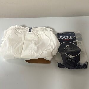 Jockey Classics Cotton Blend White Boxers 1 pair